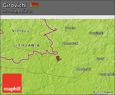 Physical 3D Map of Girovichi