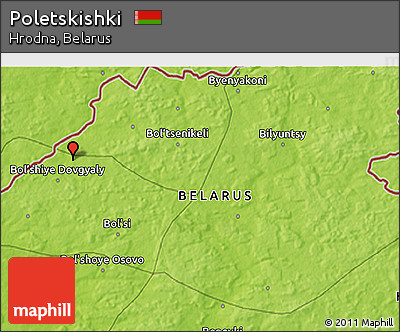 Physical 3D Map of Poletskishki