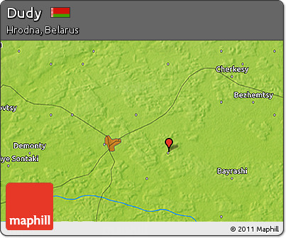 Physical 3D Map of Dudy