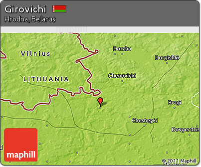 Physical 3D Map of Girovichi