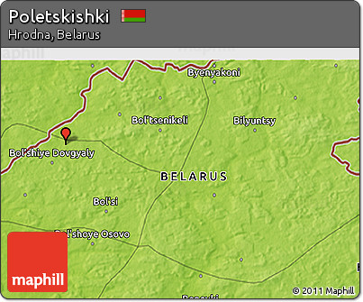 Physical 3D Map of Poletskishki