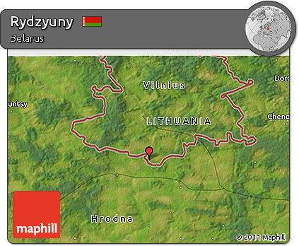 Satellite 3D Map of Rydzyuny