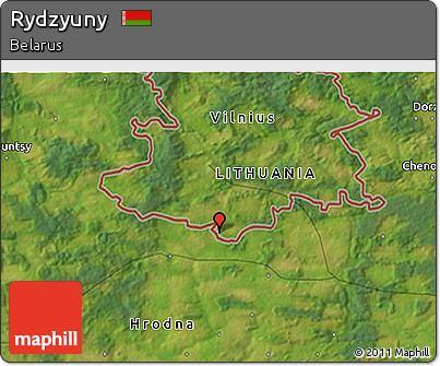Satellite 3D Map of Rydzyuny