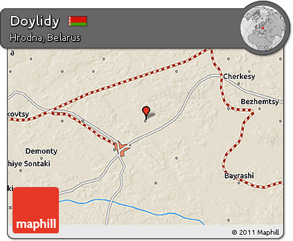 Shaded Relief 3D Map of Doylidy