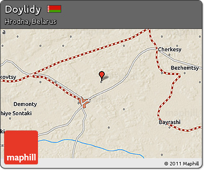 Shaded Relief 3D Map of Doylidy