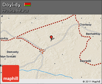 Shaded Relief 3D Map of Doylidy