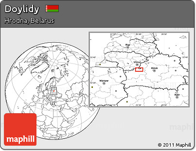 Blank Location Map of Doylidy