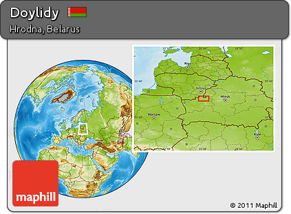 Physical Location Map of Doylidy