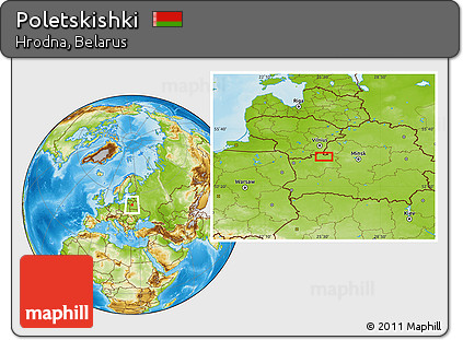Physical Location Map of Poletskishki