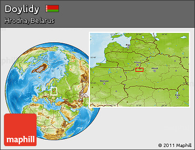 Physical Location Map of Doylidy
