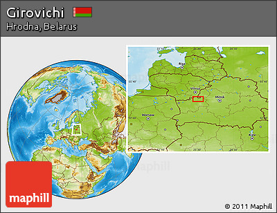 Physical Location Map of Girovichi