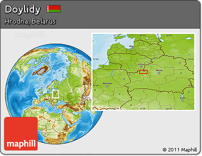 Physical Location Map of Doylidy