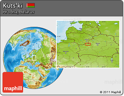Physical Location Map of Kuts'ki