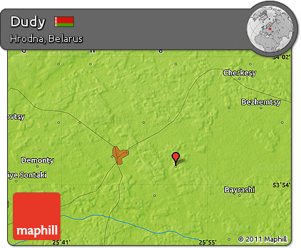Physical Map of Dudy