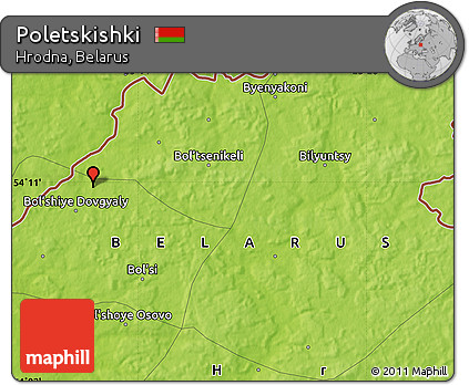 Physical Map of Poletskishki