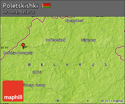 Physical Map of Poletskishki