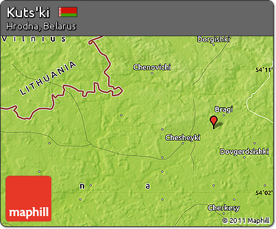 Physical Map of Kuts'ki