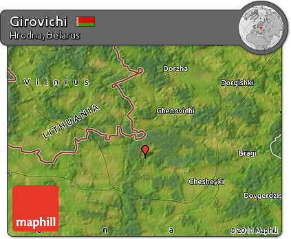 Satellite Map of Girovichi