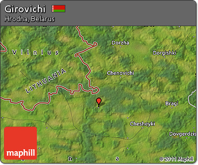 Satellite Map of Girovichi