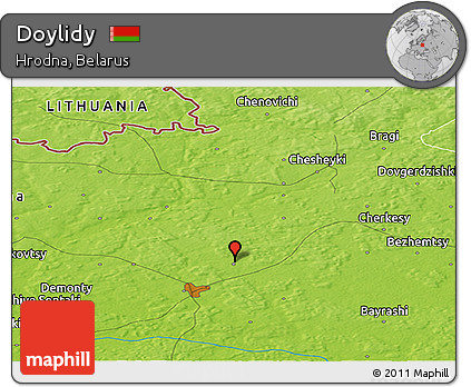 Physical Panoramic Map of Doylidy