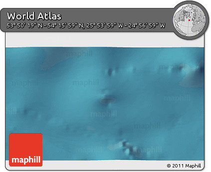 Satellite 3D Map of the Area around 54° 3' 9" N, 25° 25' 29" W