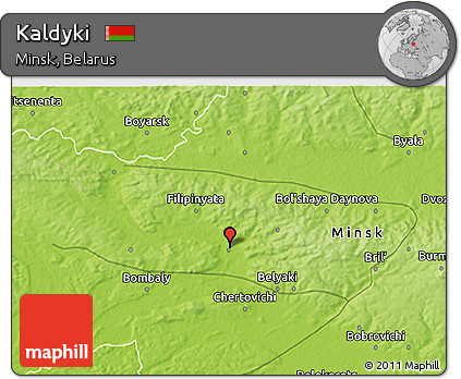 Physical 3D Map of Kaldyki