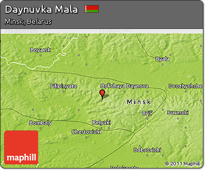 Physical 3D Map of Daynuvka Mala