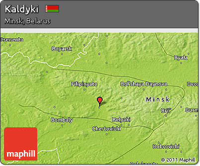Physical 3D Map of Kaldyki