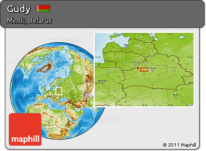 Physical Location Map of Gudy