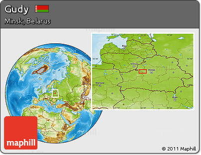 Physical Location Map of Gudy