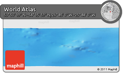 Shaded Relief Panoramic Map of the Area around 54° 3' 9" N, 26° 16' 29" W