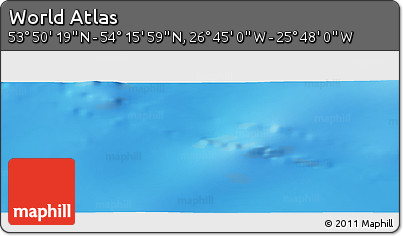 Shaded Relief Panoramic Map of the Area around 54° 3' 9" N, 26° 16' 29" W