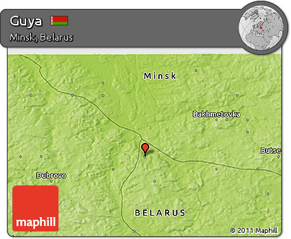 Physical 3D Map of Guya