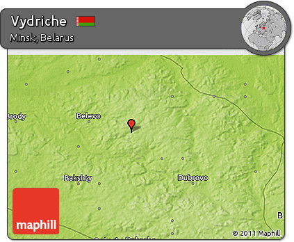 Physical 3D Map of Vydriche