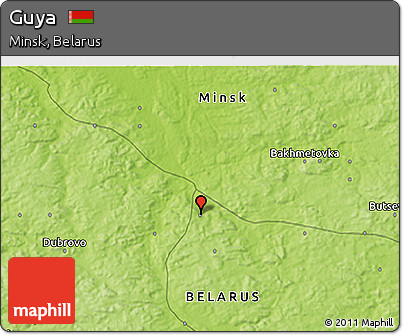 Physical 3D Map of Guya