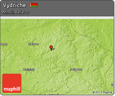 Physical 3D Map of Vydriche