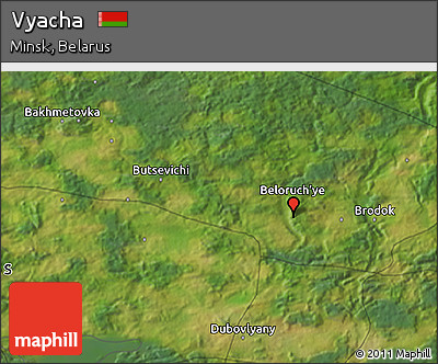 Satellite 3D Map of Vyacha