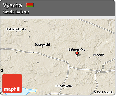 Shaded Relief 3D Map of Vyacha