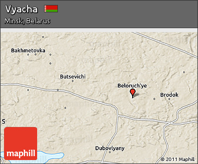 Shaded Relief 3D Map of Vyacha