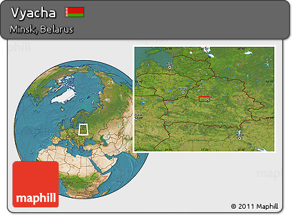 Satellite Location Map of Vyacha