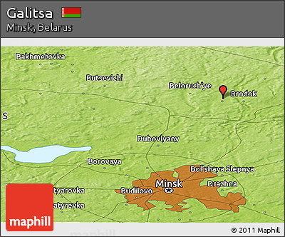 Physical Panoramic Map of Galitsa