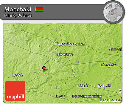 Physical 3D Map of Monchaki