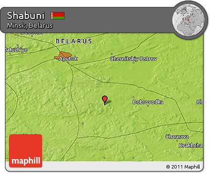 Physical 3D Map of Shabuni