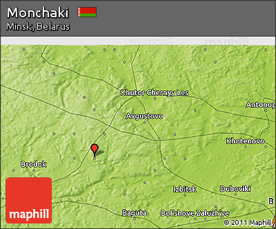 Physical 3D Map of Monchaki