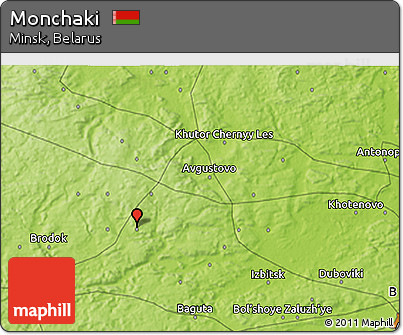 Physical 3D Map of Monchaki