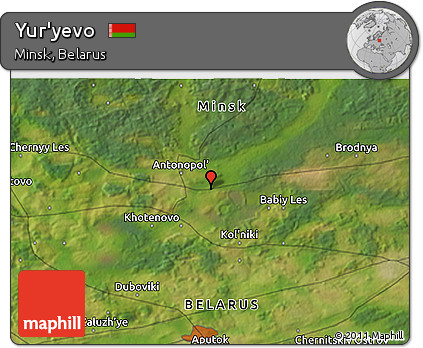 Satellite 3D Map of Yur'yevo