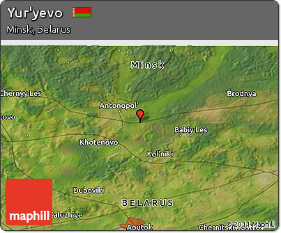 Satellite 3D Map of Yur'yevo