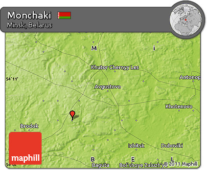 Physical Map of Monchaki