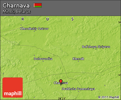 Physical Map of Charnava