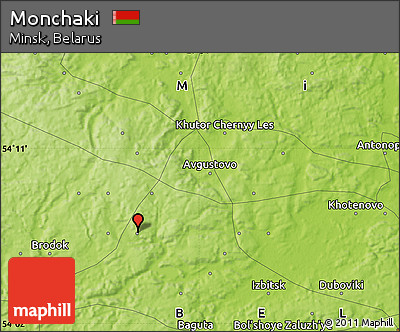 Physical Map of Monchaki